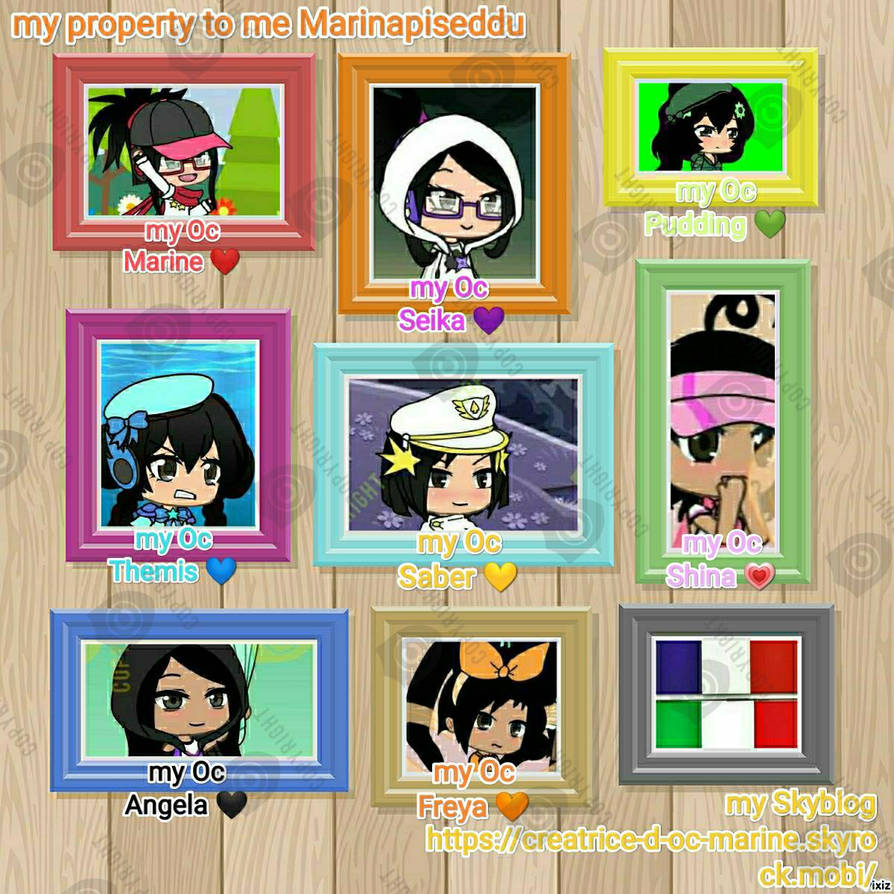 my Oc's in Gacha life mode inspire from my face by Prunella-Marina on ...