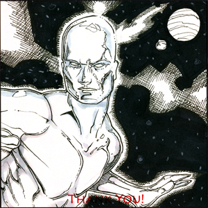 Silver Surfer Sketchbk Drawing