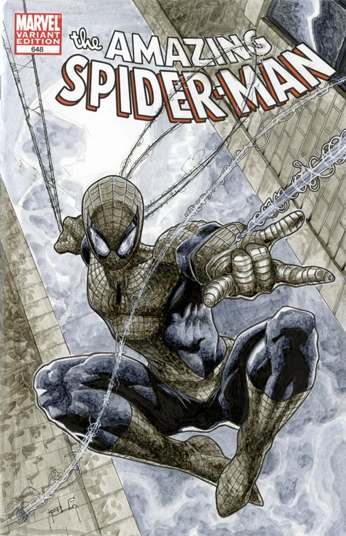 Spider-Man ASM 648 Sketch Cover