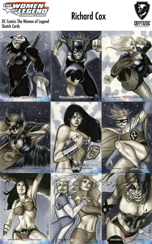 DC Comics Women of Legend Sketch Card Preview