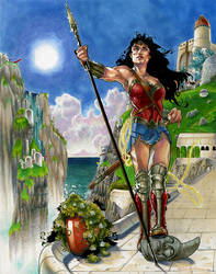 Wonder Woman on Themyscira