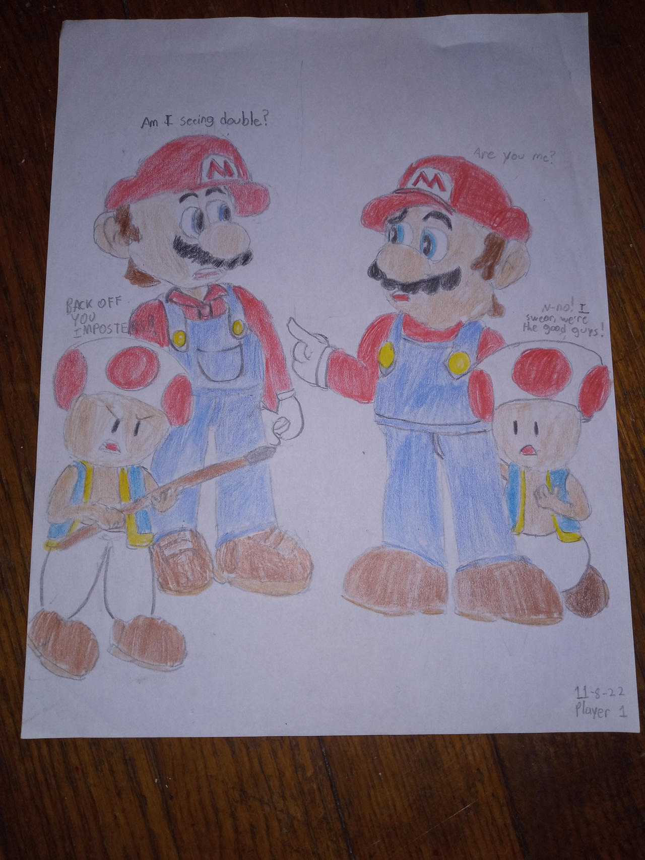 Toad Mario Rope Deviantart Mario and Toad Meet Their Movie Counterpart by TheSuperMarioGamer35 on ...