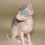 Hairless Sphynx Cat Figurine