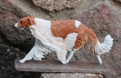 Borzoi (Russian wolfhound) sculpture