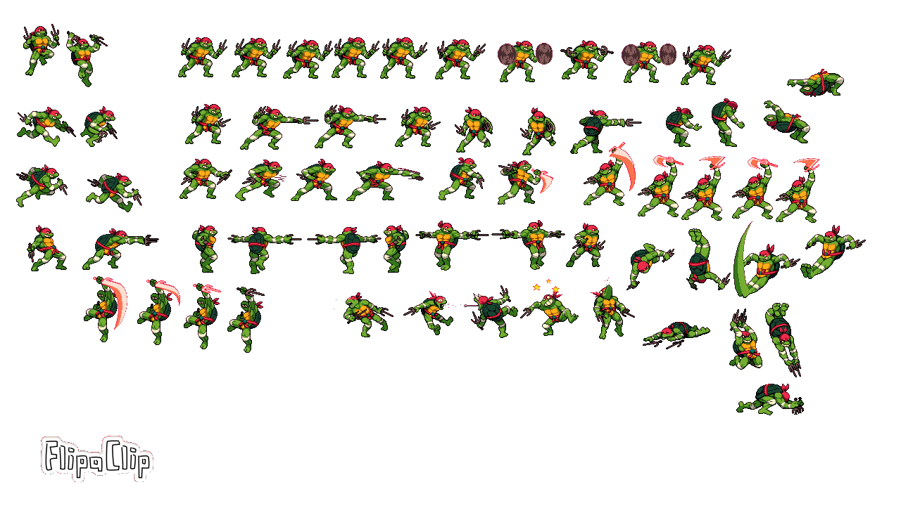 Rise Raph Sprite Sheet by CartoonsGamesnstuff1 on DeviantArt