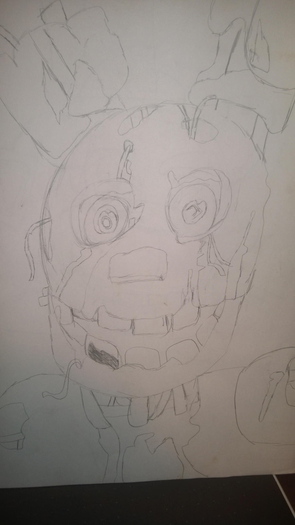 Original Springtrap drawing by Danilovescupcakesart on DeviantArt