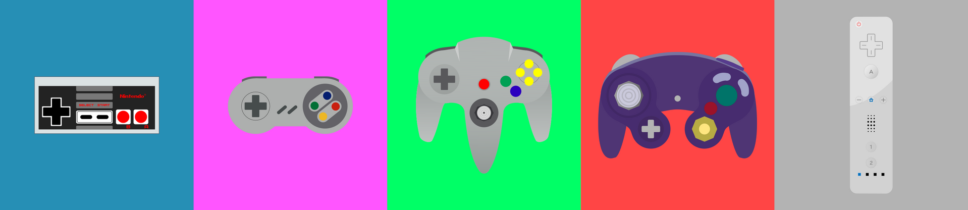 Nintendo controller through the years