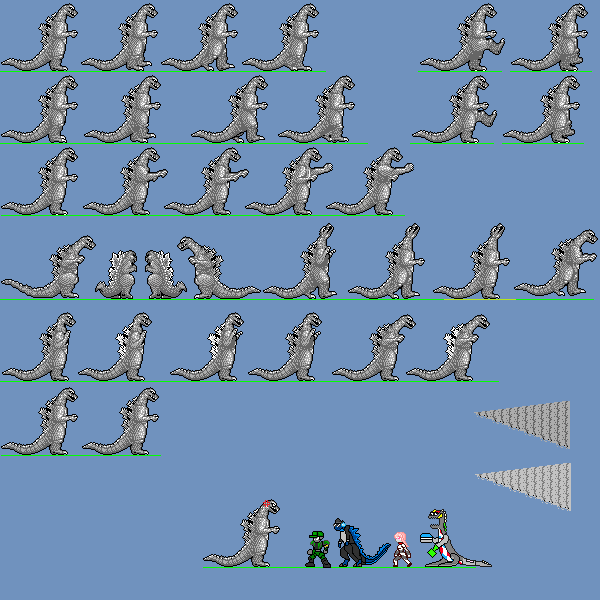 nes godzilla 1954 sprite