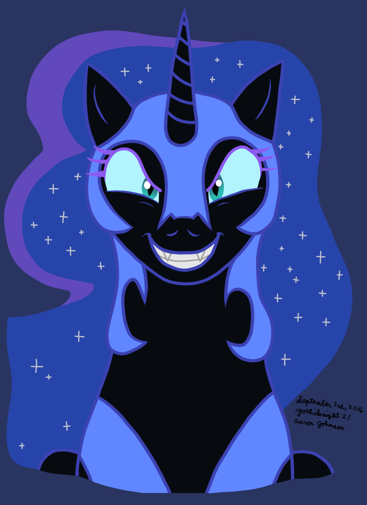Nightmare Moon (My Little Pony) by YoshiTheFox on DeviantArt