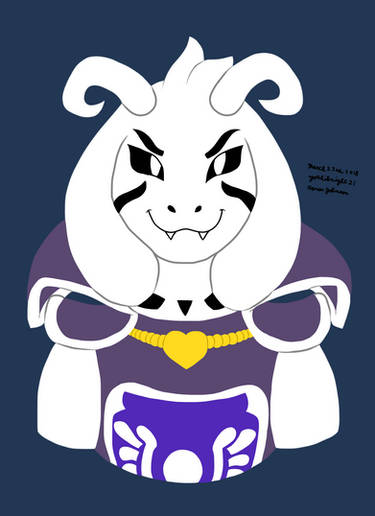 AvatarTale: Asriel Dreemurr with Heroic Background by SHELLAHARDI on ...
