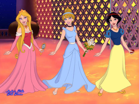 Sleeping beauty, Cinderella, Snow White