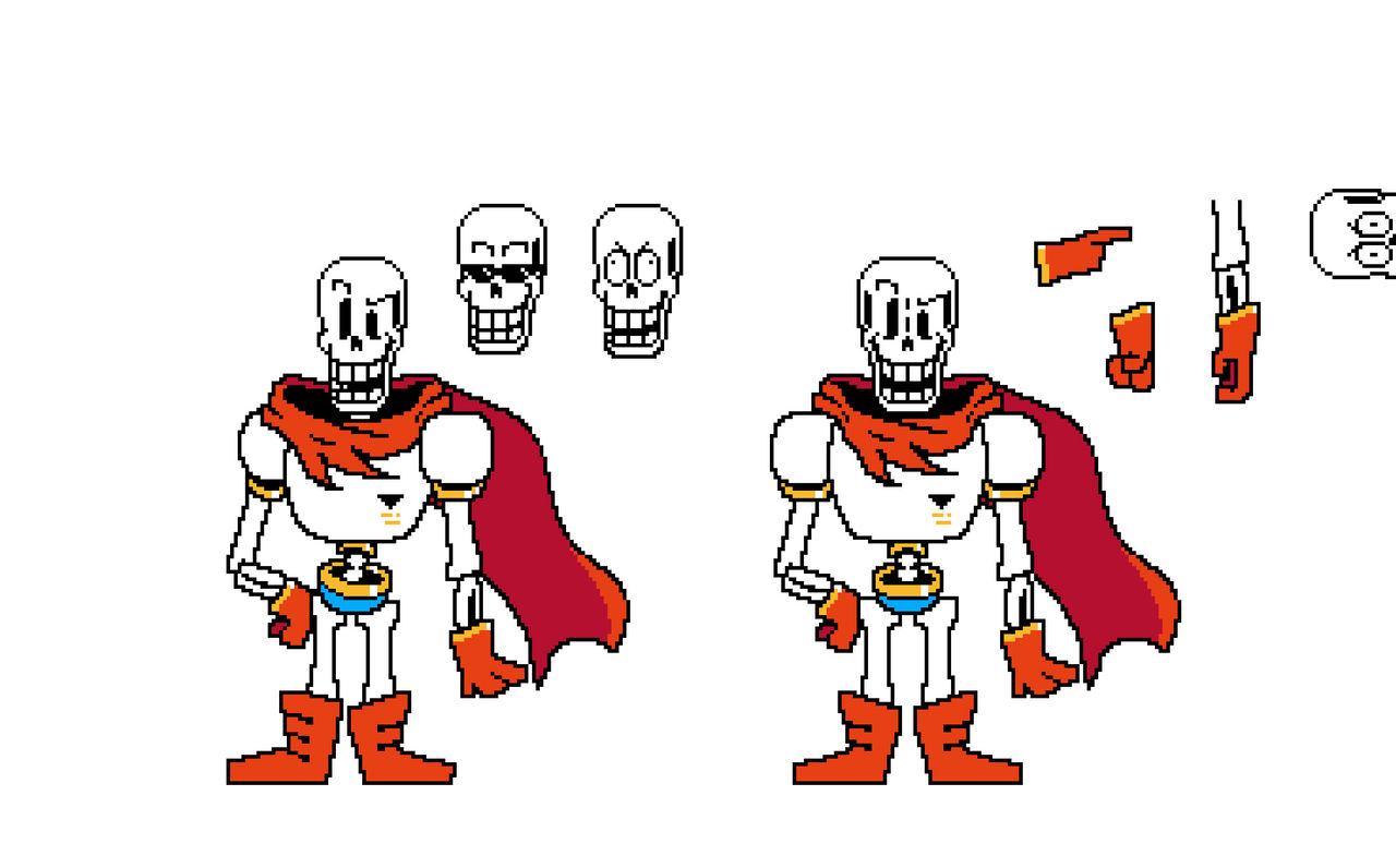 Papyrus sprite sheet by Mark2306209 on DeviantArt