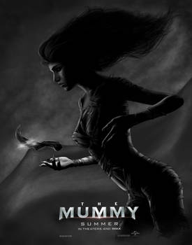 The Mummy Poster grayscale