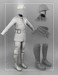 WWII Soviet Uniform 3D
