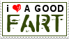 I Heart A Good Fart Stamp