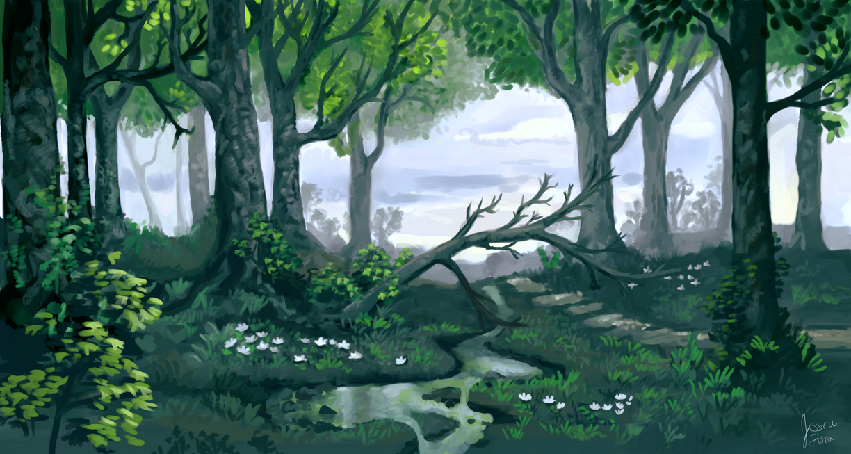 Forest Landscape by florajessica on DeviantArt