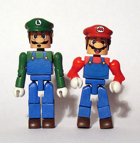 Mario and Luigi Custom Minimates by luke314pi on DeviantArt