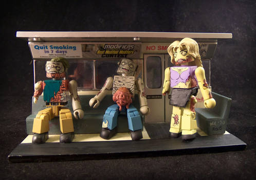 Zombie Minimates on the Subway