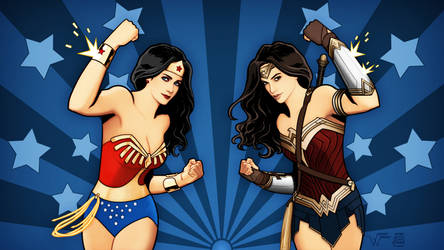 Wonder Women - Lynda Carter and Gal Gadot