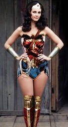 Lynda Carter with new Wonder Woman costume