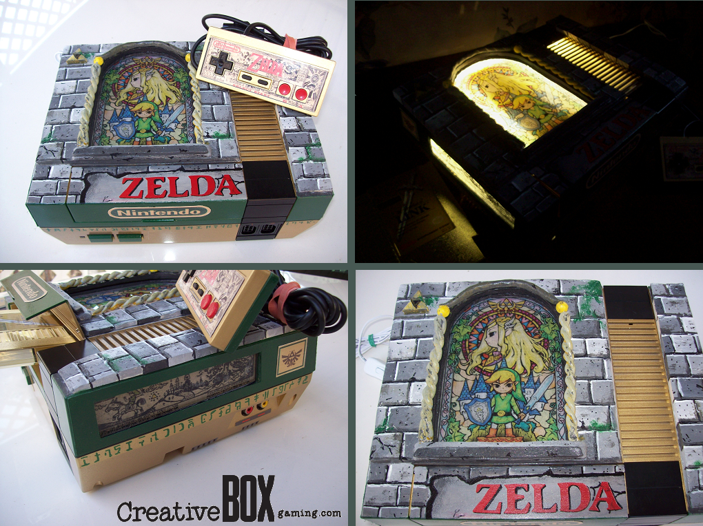 Stained Glass Zelda Custom NES