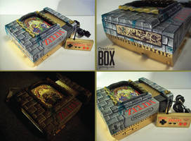 Zelda Stained Glass Custom Nintendo NES Console