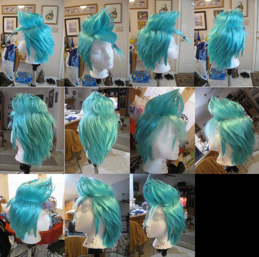 Grimmjow Wig Progress