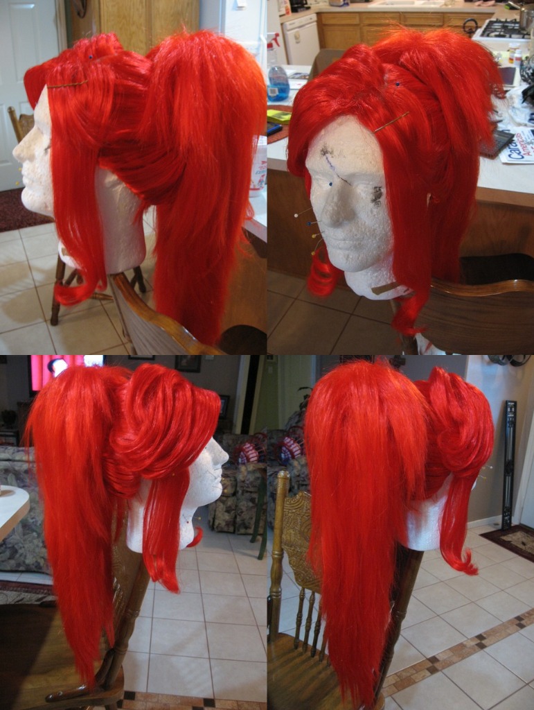 Yoko Wig Commission Progress