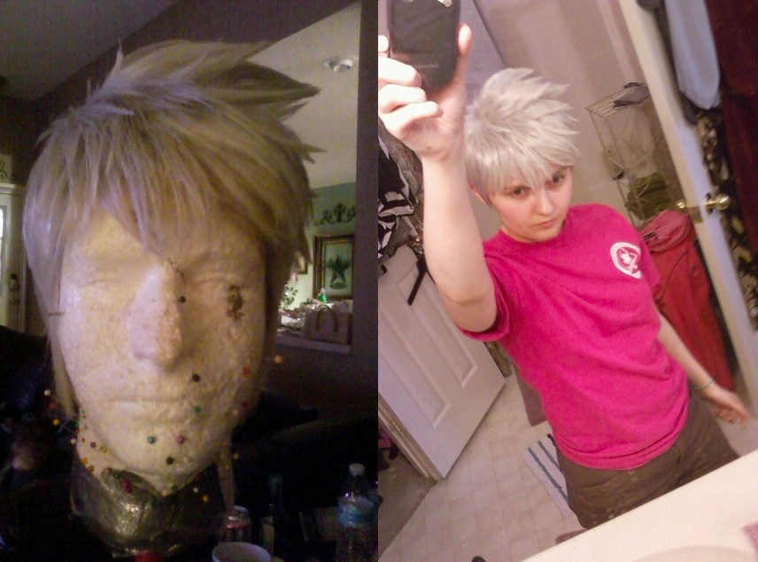 Jack Frost wig progress