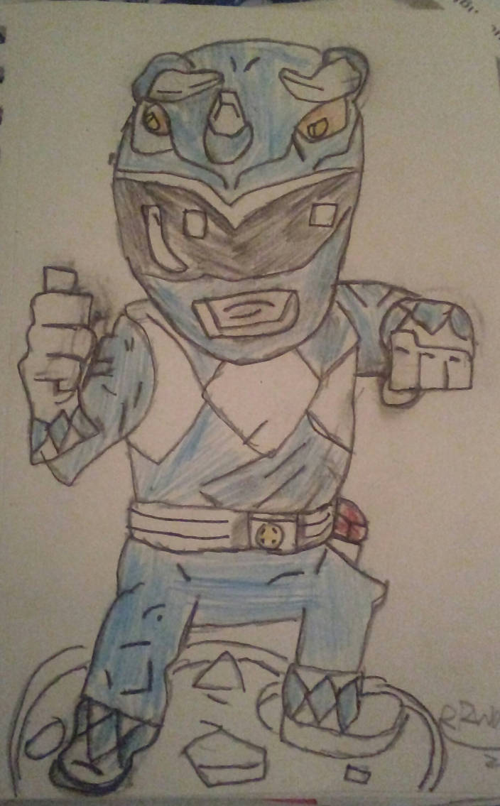 Power Rangers Blue Ranger Deviantart The blue Ranger from mighty morphin power rangers by Darthmagnus77 on ...