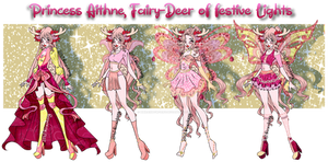 OC: Princess Aithne, Fairy-Deer of festive Lights