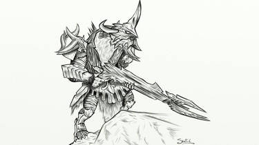 Mechagaargh - Charr Killshot - (BW)