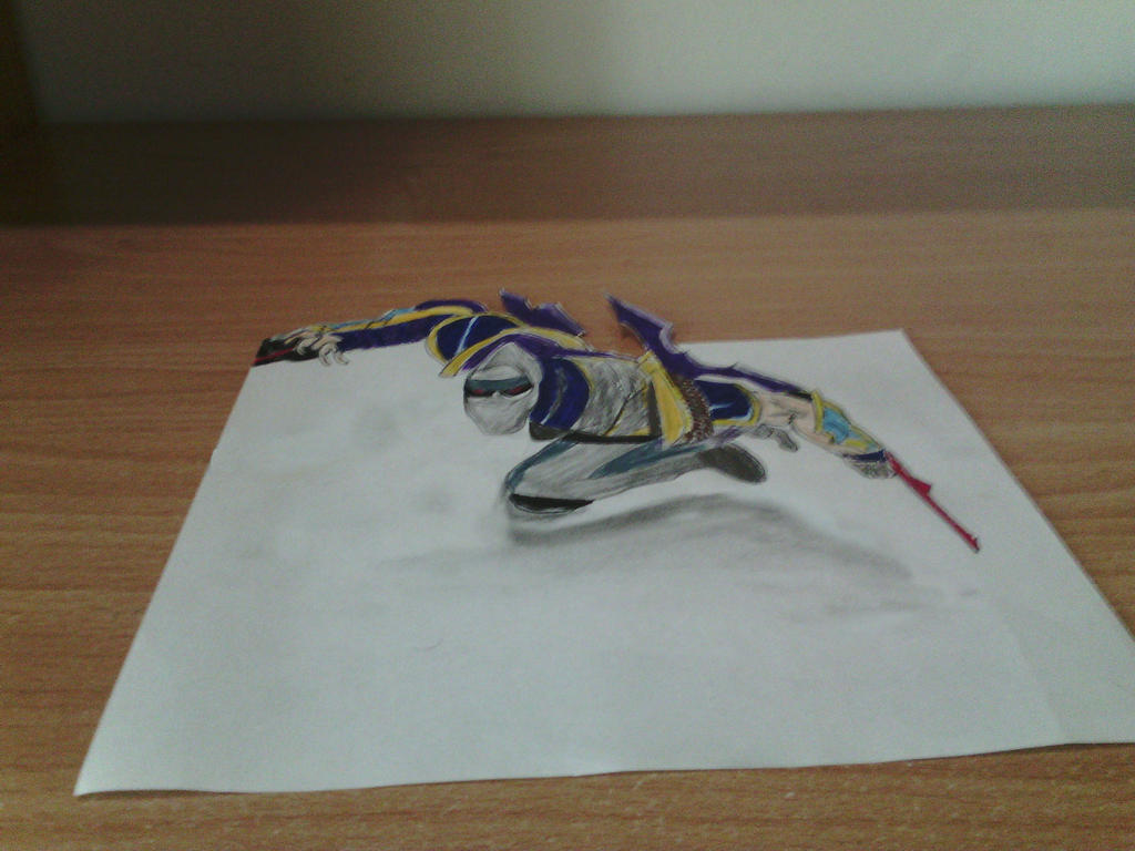 Zed 3D drawing league of legends by RynMechergui on DeviantArt