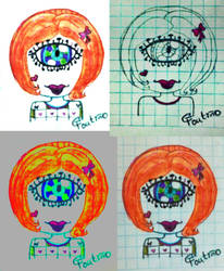 Cyclope orange girl by GabyCoutino