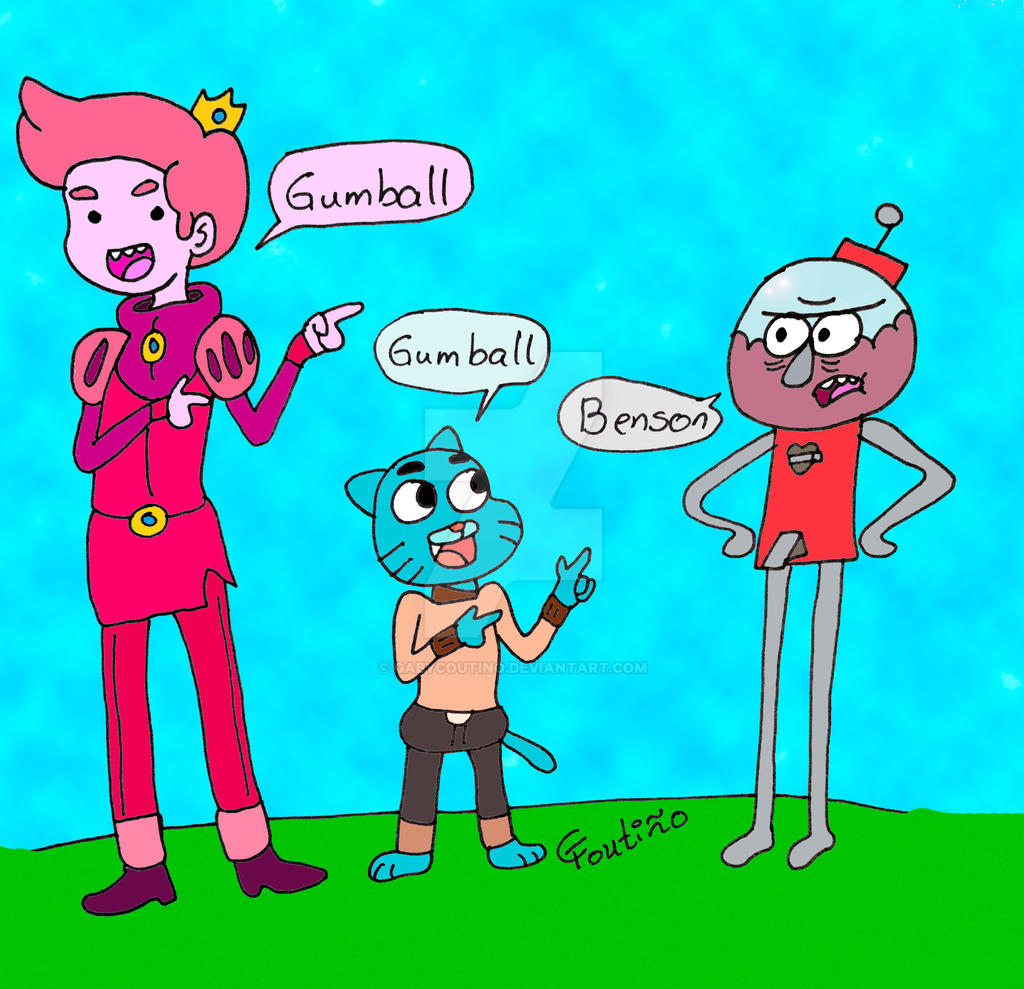 Gumball and Regular Show crossover artwork by milesrobinson288 on ... Gumball machine regular show