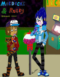 Mordecai and Rigby Humanized Gum