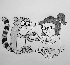 Inktober 2 Ship Rigby y Eileen