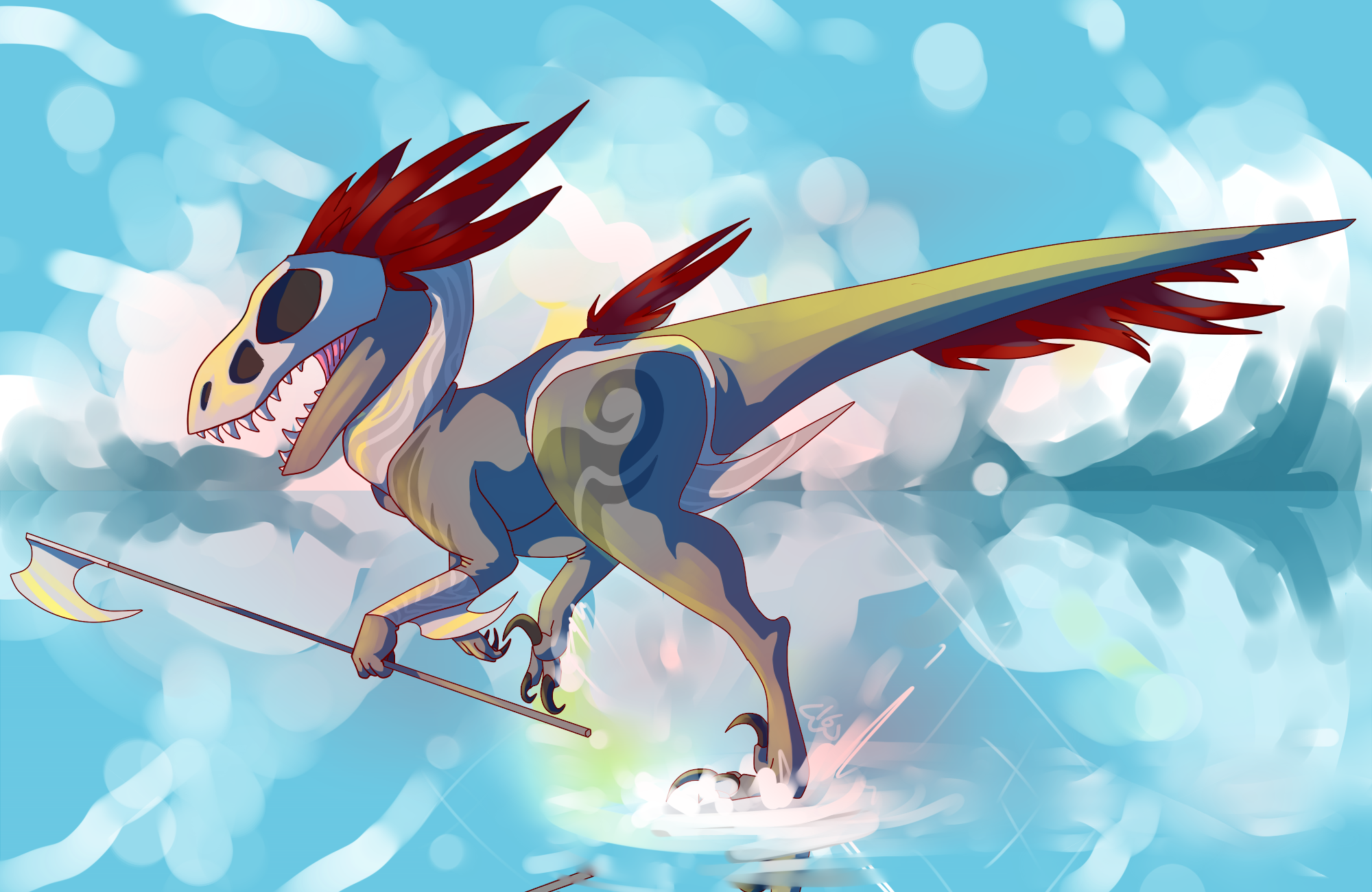 Sapient Raptor Tribal raptor by SporeDiatrymisss on DeviantArt