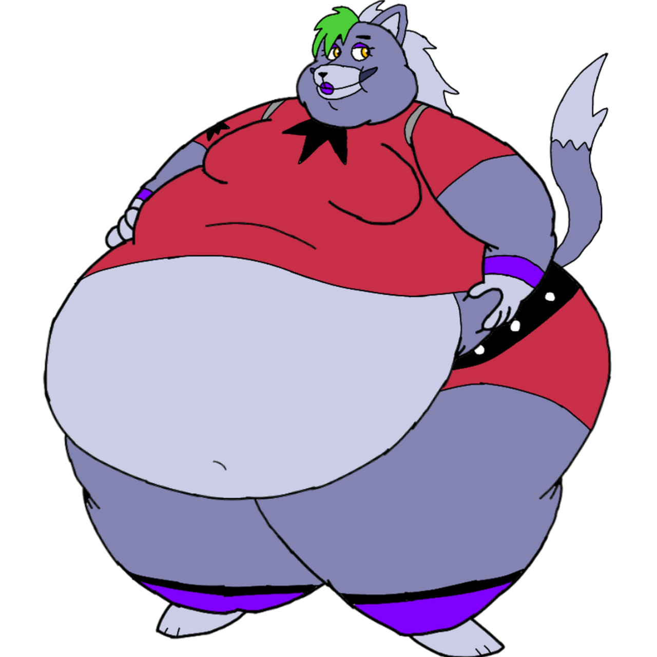 Fat Roxanne wolf by Richardbecarra on DeviantArt