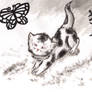 Kitty CHINESE INK PAINTING