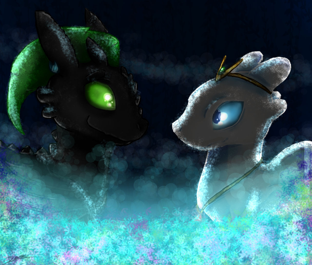Light Fury and Toothless by Mila-The-TimeLord on DeviantArt
