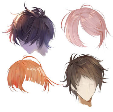 Low poly anime hair with skin modifier by eelstork on DeviantArt