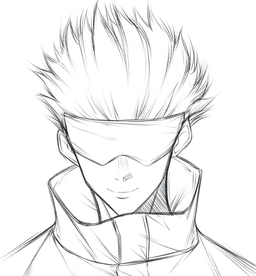 Gojo Satoru sketch | Jujutsu Kaisen by Fhilippe124 on DeviantArt
