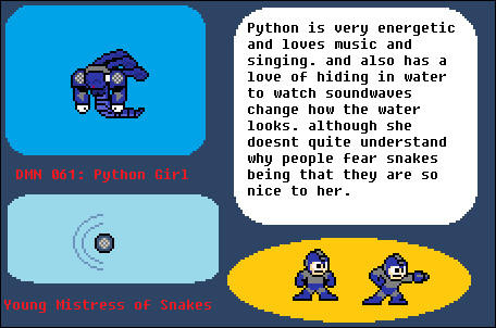 Python Girl Bio by RP-GhostMan on DeviantArt