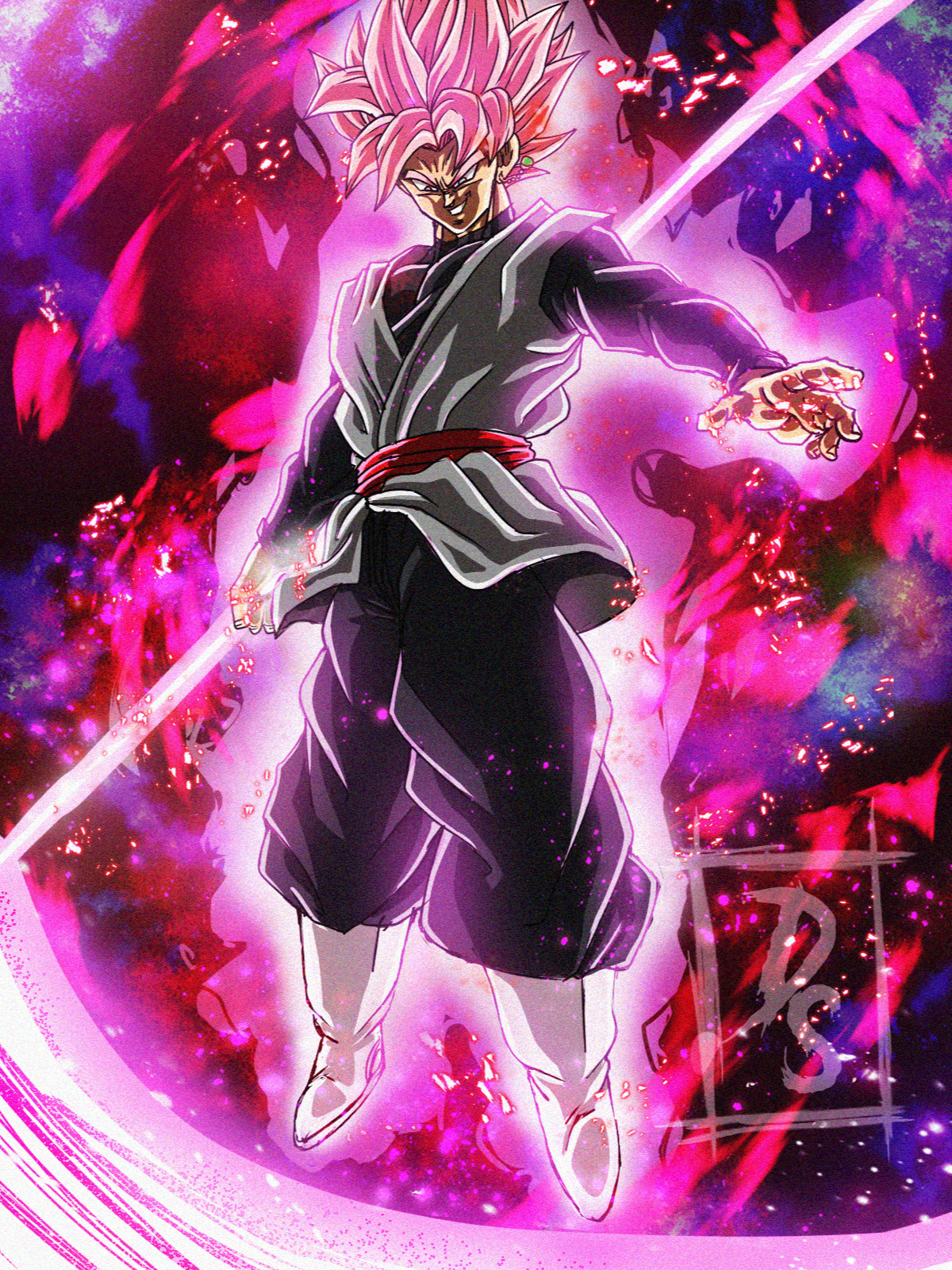 Goku Black Rose With Scythe By Daekarsenpai On Deviantart