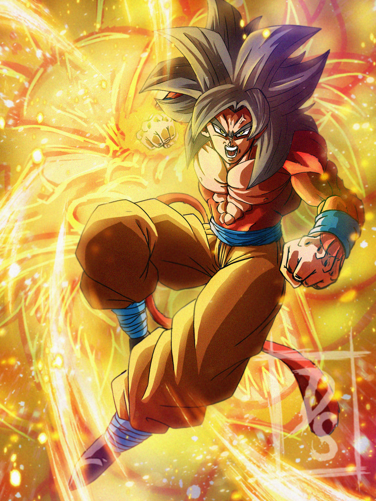 Goku Ssj 4.  Goku, Anime dragon ball super, Dragon ball art