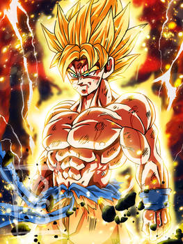 Goku Super Saiyan The deathmatch in Namek