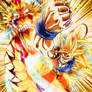 Goku Super Saiyan 3 Dragon Fist!!