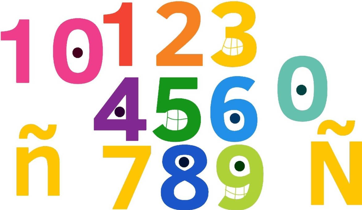 My Tvokids numbers and Uppercase enye and enye by ikeystudios on DeviantArt