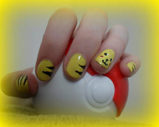 Pikachu Nail Art